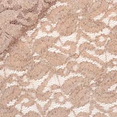 Elasztikus glitteres csipke - BEIGE